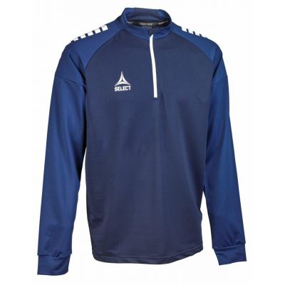 SELECT Spanien v 25 marineblaues Fußball-Trainings-Sweatshirt mit Reißverschluss