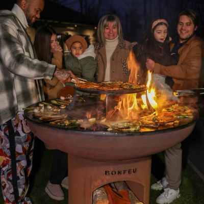 4. BF Bonbiza XL Offene rostige Gartenfeuerstelle
