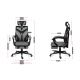 14. Huzaro Combat 5.0 Grauer Gaming-Stuhl