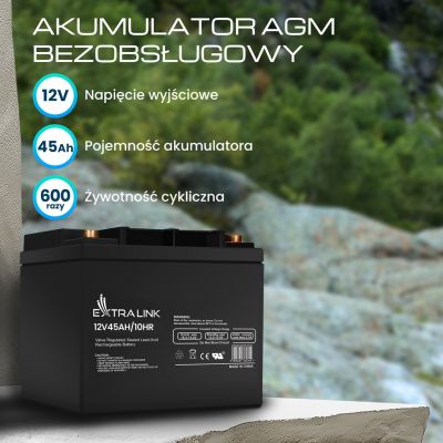 19. EXTRALINK BATTERIE BATTERIEAKKUMAT AGM 12V 45