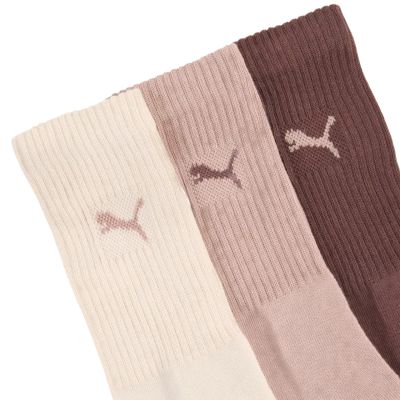 2. Puma Crew Socken, 3 Paar, Braun, Rosa, Beige, 880355 39