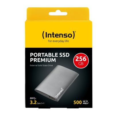 7. INTENSO Premium Edition 3823440 externe Festplatte (256 GB; 1,8"; USB 3.0; Anthrazit)