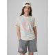 Mädchen-T-Shirt mit Aufdruck, regulär, Größe 4F 4FJRAW26TTSHF4325-11S