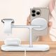 8. Tech-Protect QI15W-A45 3in1 kabelloses Ladegerät mit MagSafe für Apple -Geräte – Weiß