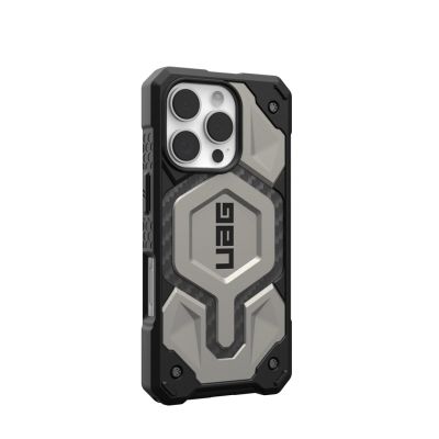 5. UAG Monarch Pro - Schutzhülle für iPhone 16 Pro, kompatibel mit MagSafe (Titan)