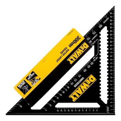 300-mm-Aluminiumlineal, schwarz/gelb, DeWALT DWHT25228-0