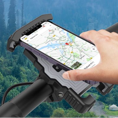 13. Choetech H067 verstellbarer Fahrrad-Telefonhalter – Grau