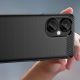 5. Carbon Case Hülle für OnePlus Nord CE 3 flexible Silikon-Carbon-Hülle schwarz