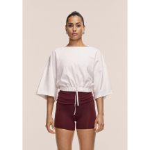 CASALL Damen Crop-Top aus schwerer Baumwolle, Weiß