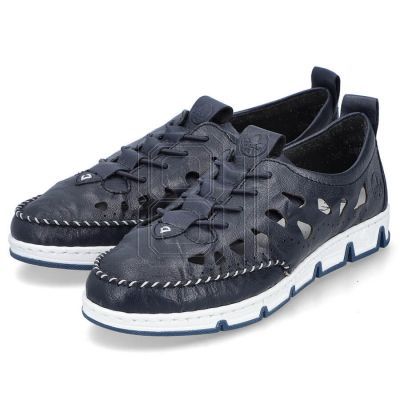 36. Rieker W RKR652 marineblaue durchbrochene Lederschuhe