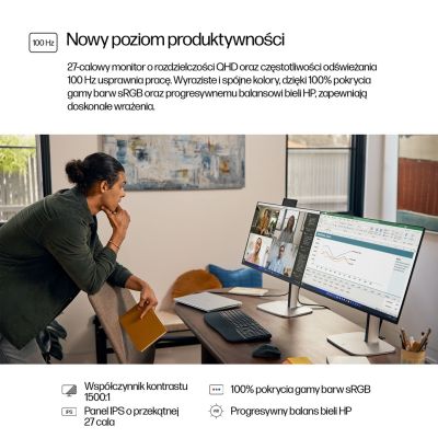 11. HP S5 PRO 527PQ 27" QHD (2560x1440) FHD IPS 350n 5ms DP HDMI USB-B HAS 3/3/0