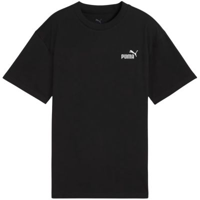 Puma ESS Small No. 1 Logo Relaxed Tee für Kinder Schwarz 684920 01