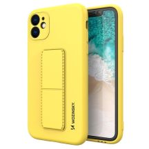 Wozinsky Kickstand Case Silikonhülle mit Ständer Samsung Galaxy A32 5G gelb