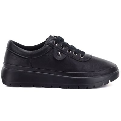 6. Bequeme schwarze Damenlederschuhe Vinceza 79367