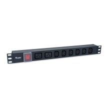 Equip 333316 PDU Stromverteilungseinheit 8 x Netzwerksteckdose 1U Schwarz