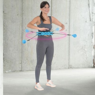 11. HMS HHW01 Hula Hoop Reifen mit Nieten und Gewicht, blau