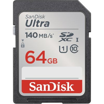 4. 64 GB SanDisk SDXC UHS-I 140 MB/s SD-Karte