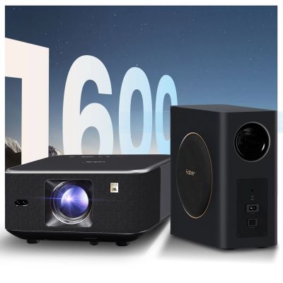 32. Yaber K3 Pro LCD FullHD 1080p Multimedia-Projektor mit JBL-Lautsprechern und Subwoofer - Schwarz