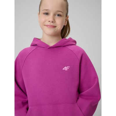 6. Lockerer Mädchen-Sweatshirt mit Kapuze 4F 4FJRSS26TSWSF3040-53S