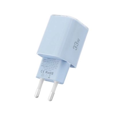 4. Tech-Protect NCM33W 2-Port PD33W/QC3.0 Wandladegerät - blau