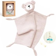 Momcozy Baumwoll-Teddybär für Babys, Rosa