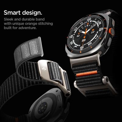 6. Spigen DuraPro Armband für Samsung Galaxy Watch Ultra 47 mm – Schwarz
