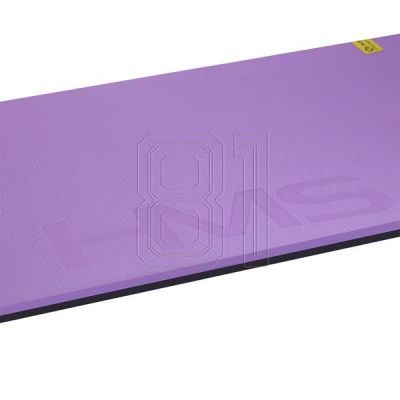 3. HMS Premium MFK01 Violett-Schwarze Club-Fitnessmatte mit Löchern