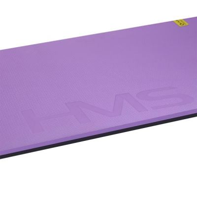3. HMS Premium MFK01 Violett-Schwarze Club-Fitnessmatte mit Löchern