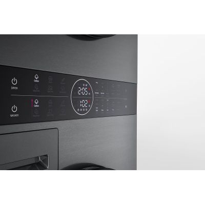 4. LG WashTower WT1210BBF 12/10 kg AI DirectDrive Waschtrockner mit TurboWash-Wärmepumpe, schwarz