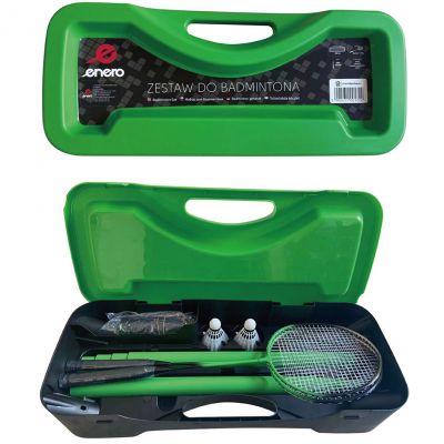 3. Enero 1001722 3-in-1-Badminton-Set für Strand und Garten