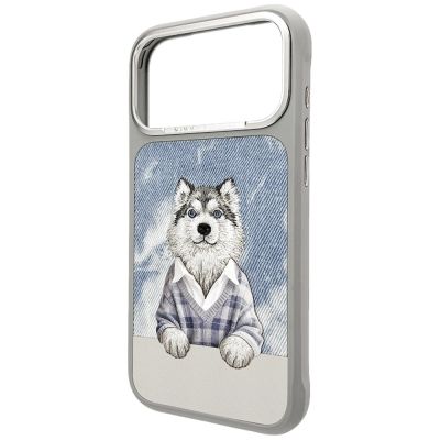 2. Nimmy Gentle Pets Series Hunde-MagSafe-Hülle für iPhone 17 Pro – Grau