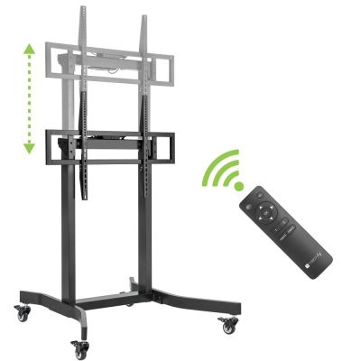 6. TECHLY MOBILER TV-STÄNDER 55-100" BIS 120 KG ELEKTRISCH