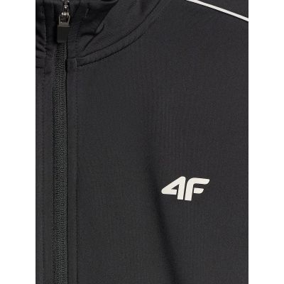 8. Lockerer Sport-Sweatshirt für Mädchen ohne Kapuze 4F 4FJRSS26TSWSF3057-20S