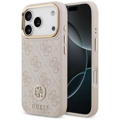 Guess 4G Strass Logo MagSafe Case für iPhone 17 Pro - Pink