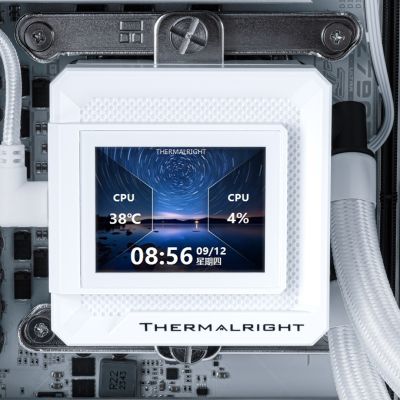 7. CPU-Wasserkühlung Thermalright Frozen Warframe 360 SE ARGB, Weiß