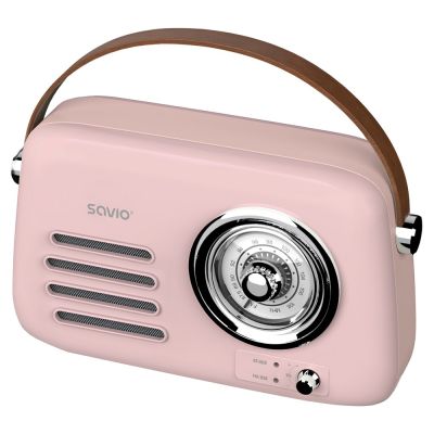 5. SAVIO Tragbares Radio Pink RS-03