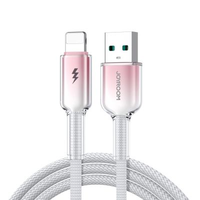 Joyroom S-A42 Crystal-Clear Serie 3A USB-A – Lightning Kabel 1,2 m – Weiß