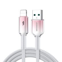 Joyroom S-A42 Crystal-Clear Serie 3A USB-A – Lightning Kabel 1,2 m – Weiß