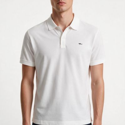 8. Paul&Shark Herren-Polohemd aus Baumwolle, Weiß, 99311001-10