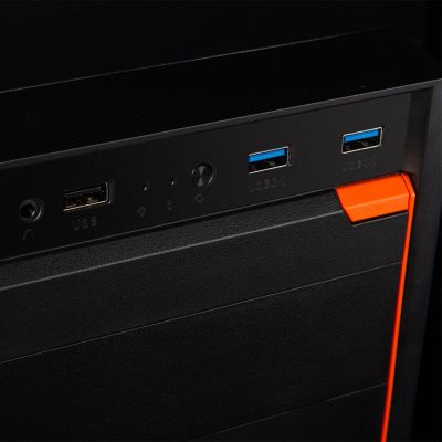 4. LOGIC J23 USB 3.0 x 2 SCHWARZES GEHÄUSE