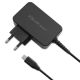 QOLTEC GaN-Ladegerät POWER PRO | 1x USB-C | 65 W | 5–20 V | 3–3,25 A | SCHWARZ