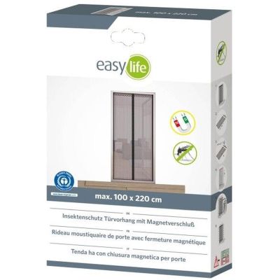 18. Moskitonetz mit Lamellentür, 100 x 220 cm, mit Magnetverschluss