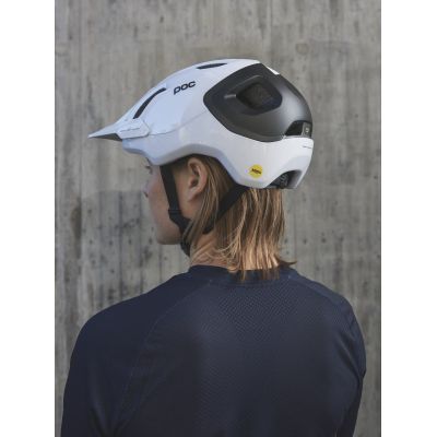 3. POC Axion Race MIPS Fahrradhelm Weiß Schwarz