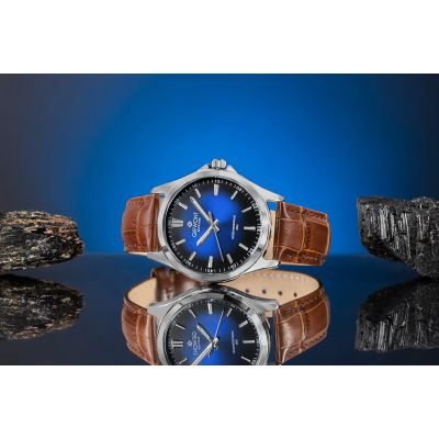 5. Giewont Elegance Saphirbraun Blau Herrenuhr GW5160-A7