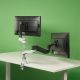 10. Monitorhalterung R-Go Tools R-Go Monitorarm 0"–32" 2 TFT Max. 9 kg Caparo 4 Gasfeder silber