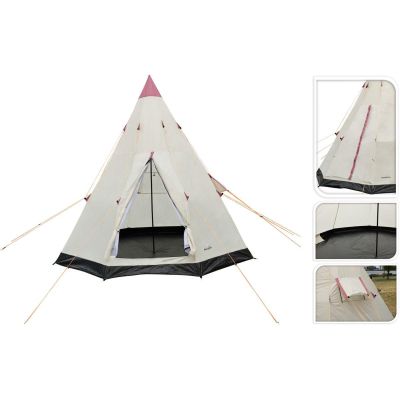 5. Tipi-Zelt 250 x 250 x 240 cm Beige Redcliffs