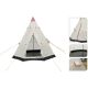 5. Tipi-Zelt 250 x 250 x 240 cm Beige Redcliffs
