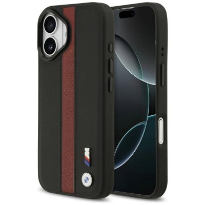 BMW M Perforated Stripe Logo MagSafe Case für iPhone 17 – Rot