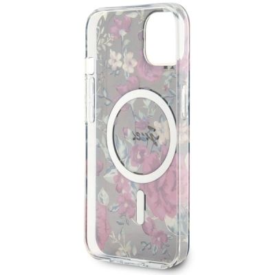 7. Guess GUHMP14MHCFWSA iPhone 14 Plus 6,7" grün/khaki Hardcase Flower MagSafe