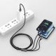 11. Baseus Tungsten 3in1 USB-Kabel - USB Typ C / Lightning / Micro-USB 3,5 A 1,5 m schwarz (CAMLTWJ-01)